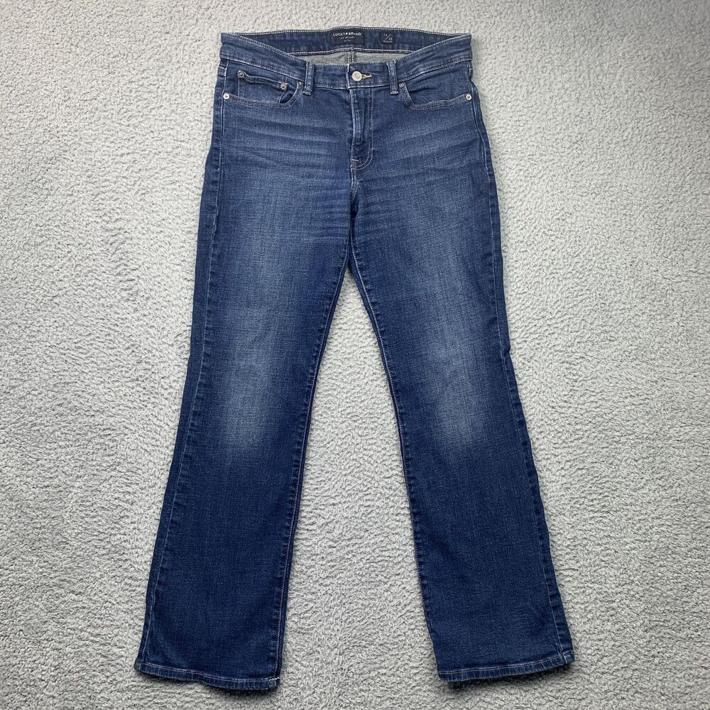Lucky Brand Sweet Boot Jeans Womens 10/30 Blue Medium Wash Mid Rise Stretch